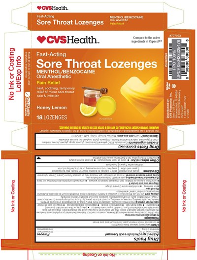 Cvs Honey Lemon Benzocaine 18ct 320223 8 14 2018